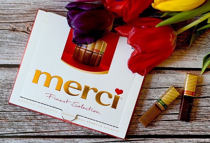 Schokoladen Schachtel cellophaniert