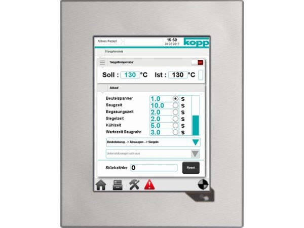 Touchpanel Heißsiegelgerät K600V