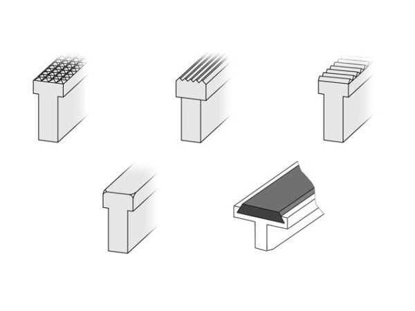 Exchangeable sealing bars