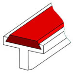 Siegelschiene mit Silikongummieinlage