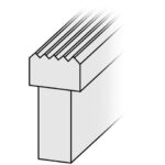 Längsgerillte Siegelschienen