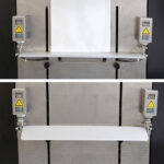 Bag support with plug-in table