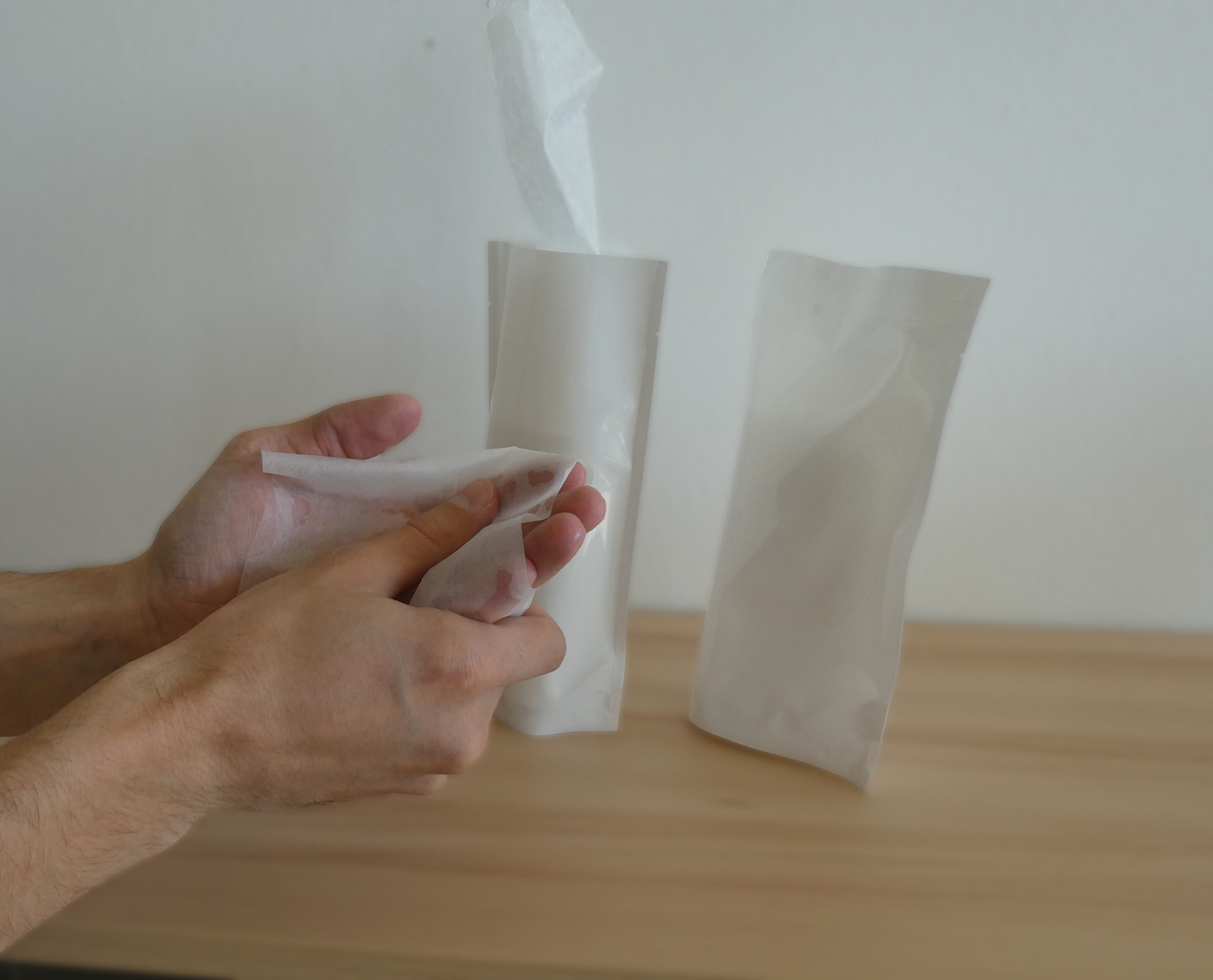 Packaging of disinfection wipes